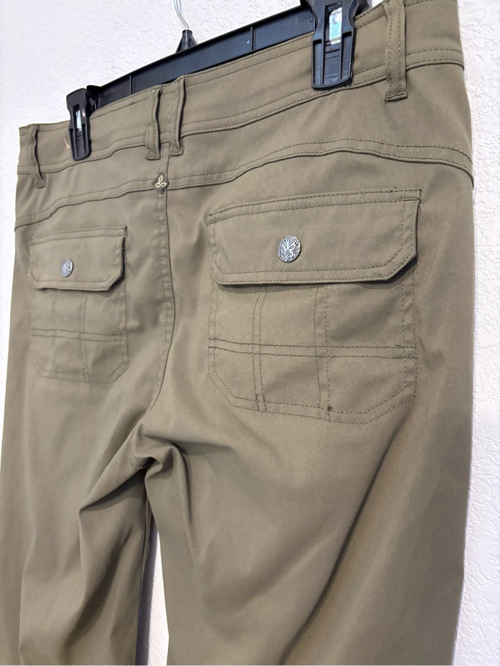 prAna Women’s Hiking Size 12 Olive Green Utility Stretch Pants - Picture 10 of 15